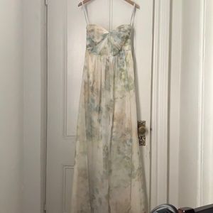 Jenny Yoo Collection Dress ivory sage print
